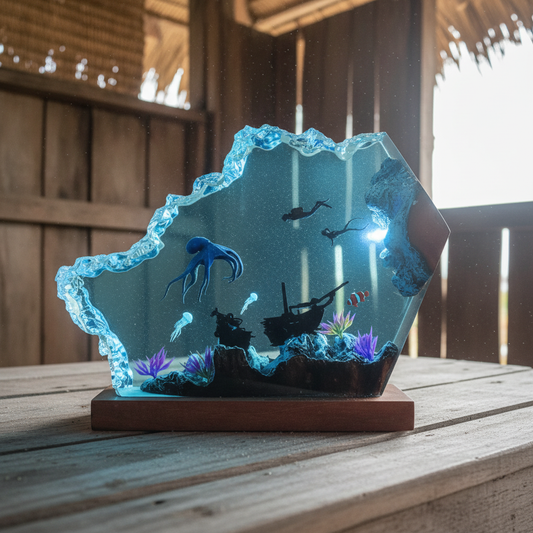 Manni's Ocean Resin Lamps