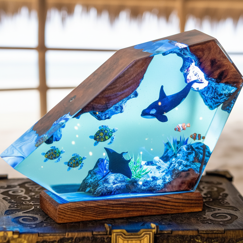 Manni's Ocean Resin Lamps