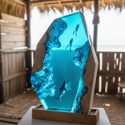 Manni's Ocean Resin Lamps