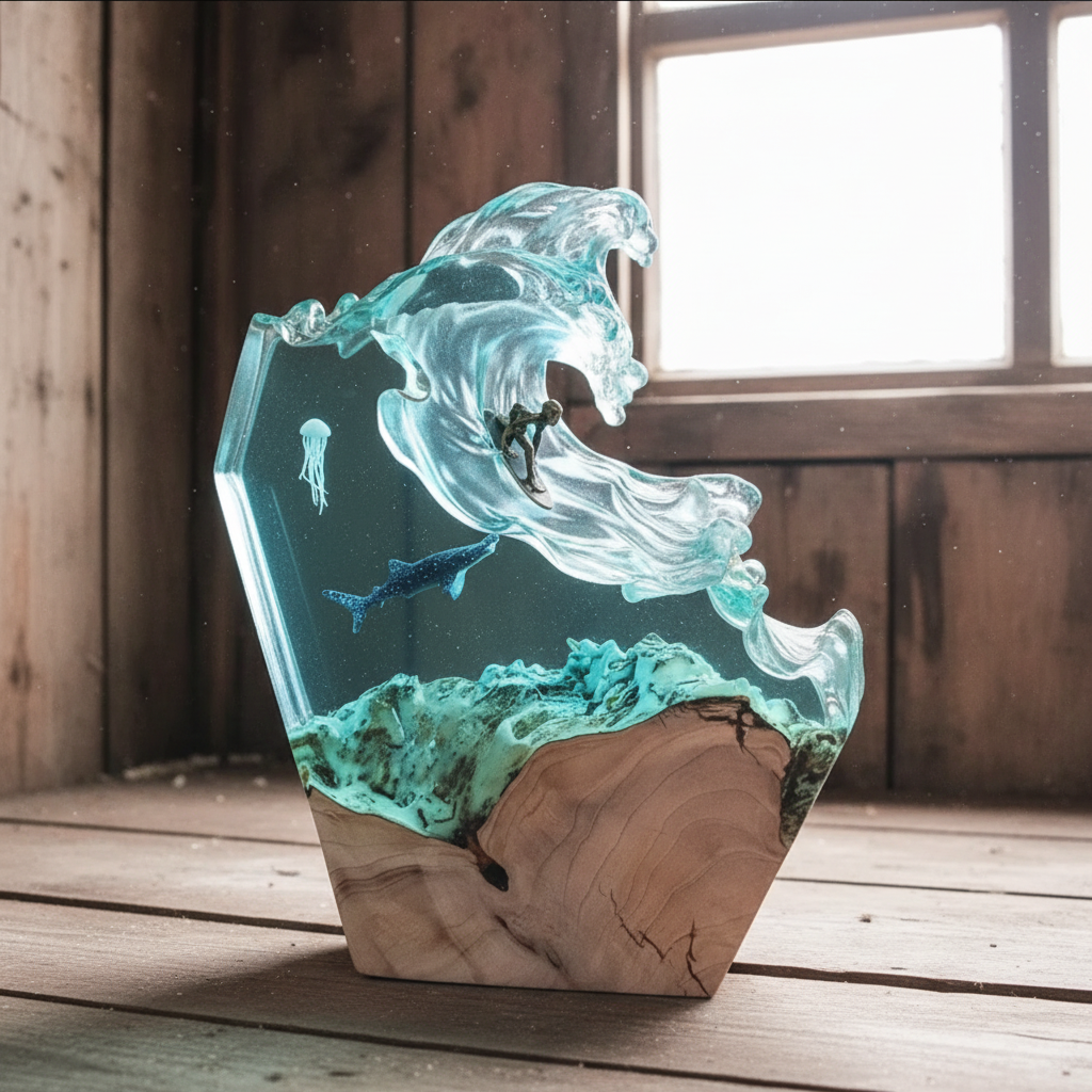 Manni's Ocean Resin Lamps